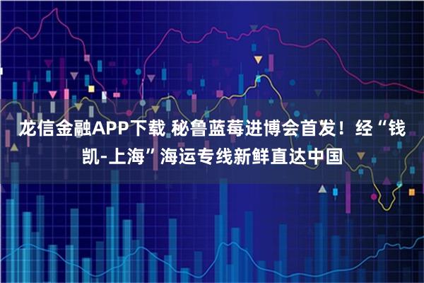 龙信金融APP下载 秘鲁蓝莓进博会首发！经“钱凯-上海”海运专线新鲜直达中国